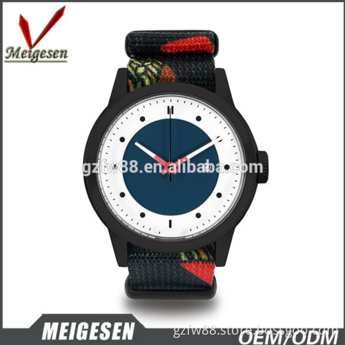 high quality fashion and popular nylon band sport men wrist watch